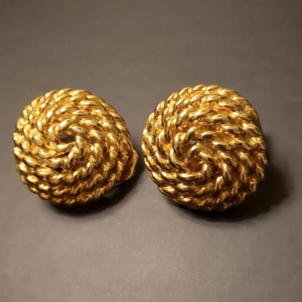 ROPE DESIGN EARRINGS (CLIP)